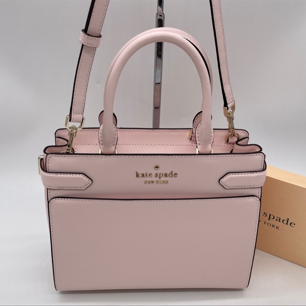 Kate Spade Staci Medium Satchel Crossbody Bag Light Pink - Picture 4 of 11